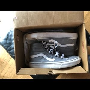 Gray Vans Sk8-Hi Sneakers